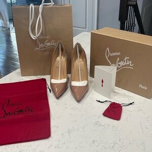 Christian Louboutin So Kate Nude Pumps
